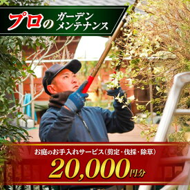 【ふるさと納税】お庭のお手入れサービス（剪定・伐採・除草）20,000円分 合志市内対象 剪定 伐採 除草 草刈り 庭木 お庭 手入れ サポート 熊本県 合志市【堀造園】[AYCY003]