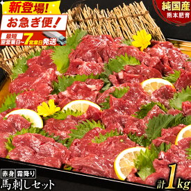 【ふるさと納税】＼高評価★4.54！／ 馬刺し1kg 赤身馬刺し900g＋霜降り馬刺し100g 《選べる出荷時期》【純国産熊本肥育】 たっぷりタレ(5ml×10袋) 付き 桜肉 生食 冷凍 楽天スーパーSALE 熊本 赤身 霜降り ギフト 国産 ふるさと納税 熊本