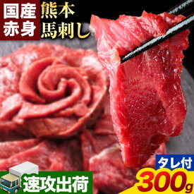 【ふるさと納税】馬刺し 赤身 馬刺し 300g～1.5kg 【純 国産 熊本 肥育】 たっぷり タレ付き 生食用 冷凍《出荷時期をお選びください》送料無料 国産 絶品 馬肉 肉 ギフト 定期便