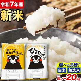【ふるさと納税】新米 令和7年産 無洗米 も選べる ひのひかり 森のくまさん 5kg 10kg 15kg 20kg 《出荷時期をお選びください》 高レビュー 熊本県産 無洗米 白米 精米 ひの 米 こめ ふるさとのうぜい ヒノヒカリ コメ 熊本米ひのもり 食べ比べ 定期便 楽天スーパーセール