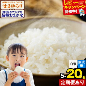【ふるさと納税】米 無洗米 も選べる ひのひかり にこまる くまさんの輝き 南関町 オリジナルブレンド米 せきゆらり 5kg 10kg 20kg《出荷時期をお選びください》熊本県産 無洗米 白米 精米 米 こめ コメ 食べ比べ スーパーセール お買い物マラソン
