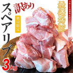 【ふるさと納税】訳あり スペアリブ 3kg ( 600g × 5袋 ) ブランド豚 火の本豚 子わりカット済 大容量 小分け 国産 熊本県 和水町 bbq 煮込み 冷凍 肉 豚肉 ぶた