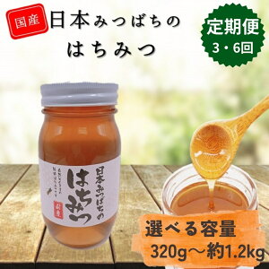 【ふるさと納税】選べる 和水町産 日本蜜蜂のはちみつ「希少品」 320g 〜 1280g 単品 定期便 3回 6回 | 熊本県 熊本 くまもと 和水町 なごみまち なごみ ハチミツ ハチミツ 蜂蜜 日本蜜蜂 国産 320