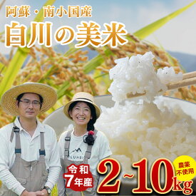【ふるさと納税】令和7年産 白川の美米 2kg/5kg/10kg 令和7年産 南小国産 玄米 白米 3分づき 5分づき 7分づき 森のくまさん 精米 米 お米 ご飯 ごはん 無農薬 農薬不使用 自然栽培 産地直送 白川自然農園 熊本 南小国 送料無料