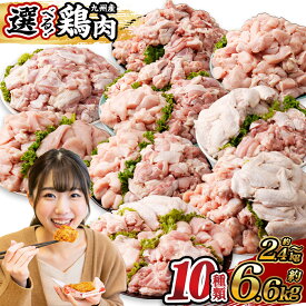 【ふるさと納税】＜選べる 10種類＞九州産若鶏 もも肉 ムネ肉 手羽元 手羽先 ささみ 計約約2.4kg～約6.6kg 若鶏 鶏肉 肉 お肉 鶏もも肉 モモ ムネ むね肉 ササミ カット済み 唐揚げ 炒め物 煮物 和食 洋食 冷凍 国産 九州 熊本県 高森町 送料無料