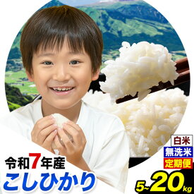 【ふるさと納税】令和7年産 無洗米 定期便 も 選べる こしひかり 白米 or 無洗米 選べる精米方法 内容量 5kg 10kg 20kg 白米 精米 無洗米 熊本県産(南阿蘇村産含む) 単一原料米 南阿蘇村 産 米 定期便 選べる《選べる出荷時期》