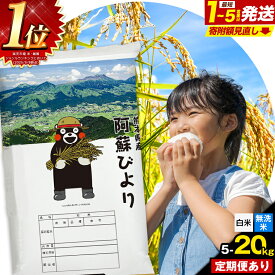 【ふるさと納税】【寄附額改定】高レビュー 米 無洗米 ランキング 1位 訳あり 定期便 米 コメ こめ ふるさと納税 むせんまい 阿蘇びより あそ 楽天スーパーSELE お買い物マラソン 5kg 10kg 20kg 定期便 3ヶ月 6か月 12ヶ月 隔月6回《出荷時期をお選びください》