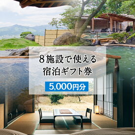 【ふるさと納税】熊本県南阿蘇村8施設で使える宿泊ギフト券5000円分《30日以内に出荷予定(土日祝除く)》ギフト 旅館 温泉 一般社団法人みなみあそ観光局