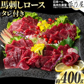 【ふるさと納税】 鮮馬刺しロース 約400g 約4〜8人前 タレ付き 千興ファーム 馬肉 冷凍 《60日以内に出荷予定(土日祝除く)》新鮮 さばきたて 生食用 肉 熊本県御船町 馬刺し 馬肉 熊本 御船 ばさし 馬刺 贈答 ギフト