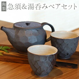 【ふるさと納税】熊本県 御船町 御船窯 陶製 急須＆湯呑みペアセット 《受注制作につき最大4カ月以内に出荷予定》