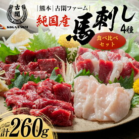 【ふるさと納税】純国産馬 食べ比べセット 肉 馬肉 馬刺し 熊本県 熊本 嘉島 FK7-0218
