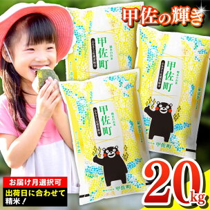 令和7年産『甲佐の輝き』精米20kg（5kg×4袋）【配送...