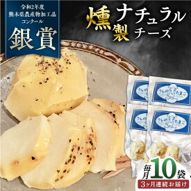 【ふるさと納税】【全3回定期便】燻製 ナチュラルチーズ 100g (2個入り)×10袋 【山の未来舎】[YBV028]