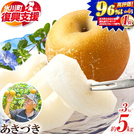 【ふるさと納税】＼9月14日まで受付／【R8熊本地震復興支援】梨 あきづき 福岡農園 こだわりの梨 あきづき 約3kg 約5kg 《9月上旬-9月下旬頃出荷予定》熊本県 氷川町 ナシ 秋 旬 熊本 フルーツ お取り寄せ 無袋栽培 送料無料 旬の梨 フルーツ梨 あきづき 約3kg 約5kg nashi