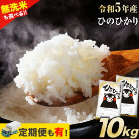 【ふるさと納税】 令和5年産 選べる ひのひかり 10kg 5kg×2袋 定期便 もあります 3ヶ月 6ヶ月 12ヶ月 《種類をお選びください》 熊本県産 無洗米 白米 精米 氷川町 ひの 送料無料 ヒノヒカリ コメ 便利 ブランド米 お米 おこめ 熊本 SDGs