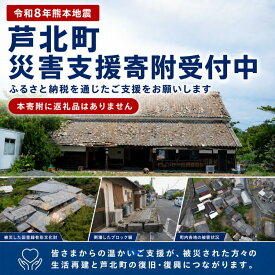 【ふるさと納税】【令和8年熊本地震被害支援緊急寄附受付】熊本県芦北町災害応援寄附金（返礼品はありません）