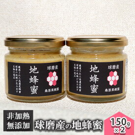 【ふるさと納税】はちみつ 無添加 非加熱 希少 球磨産 地蜂蜜 150g×2本 加工食品
