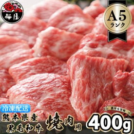 【ふるさと納税】A5 ランクの熊本県産 黒毛和牛 焼肉用 400g　【お肉 牛肉 焼肉 バーベキュー】　お届け：約3ヶ月ほどお待ちいただく場合がございます。