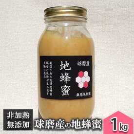 【ふるさと納税】はちみつ 無添加 非加熱 希少 球磨産 地蜂蜜 1kg ハチミツ