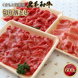 【ふるさと納税】黒毛和牛 切り落とし 送料無料 牛肉 お中元 お歳暮 ギフト 贈答 プレゼント 熊本 くまもと球磨産 切り落とし 600g