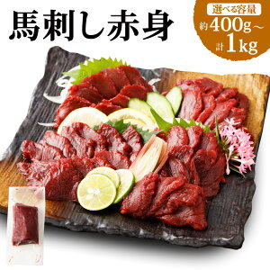 【ふるさと納税】<選べる容量>【フジチク】国産馬刺し赤身 約400g/約600g/約800g/約1kg 13000円 〜 34000円 1万3000円 〜 3万4000円 馬肉 桜肉 赤身 生姜 たれ付き 新鮮 良質 冷凍 国産 熊本県 湯
