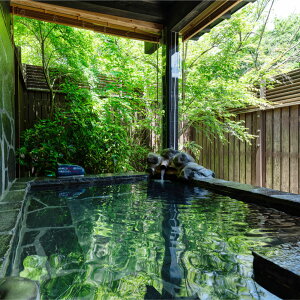 【ふるさと納税】【平日限定】源泉かけ流し温泉付き離れ宿 ペア宿泊チケット(一泊二食付き) 1枚 2名様 さがら温泉茶湯里 半露天風呂 宿泊券 施設利用券 旅行券 旅館 ホテル 旅行 観光 ト