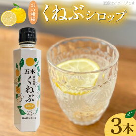 【ふるさと納税】 くねぶ シロップ 3本 セット [子守唄の里五木 熊本県 五木村 51120349] フルーツシロップ かき氷シロップ ドリンクシロップ 希釈