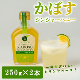 【ふるさと納税】オレンジ農園のかぼすジンジャーハニー (計500g・250g×2本) かぼす ジュース ドリンク ドリンクベース カボス ジンジャー ハニー 生姜 蜂蜜 常温 【opcf002】【株式会社きっとすき】