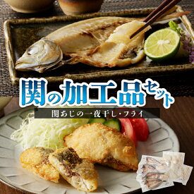 【ふるさと納税】関の加工品セット アジの一夜干し 3袋 アジフライ 2袋 大分郷土料理 あじ 鯵 関あじ 関アジ 干物 海の幸 小分け おかず お弁当 詰め合わせ 食べ比べ ギフト 冷凍 料理 簡単 魚 簡単調理 おつまみ E22019