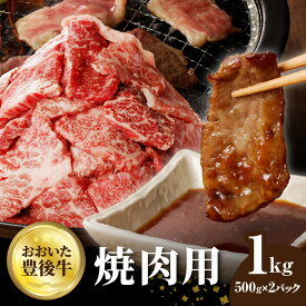 【ふるさと納税】おおいた豊後牛 焼肉用 1kg 牛肉 和牛 黒毛和牛 国産 大分県 おんせん県 おおいた 豊後 豊後牛 ブランド牛 霜降り 焼肉 バーベキュー BBQ 冷凍 焼き肉 肉 炒め物 ミートクレスト A01144