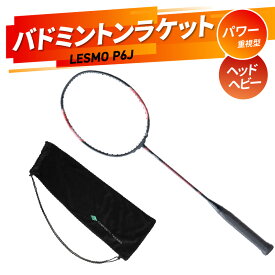 【ふるさと納税】バドミントンラケット LESMO P6J 国産 日本製 ガット張り 本格 競技用 数量限定 バトミントン ラケット R14042