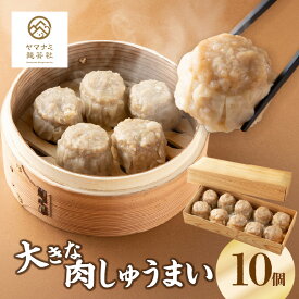 【ふるさと納税】大きな肉シュウマイ 10個 焼売 大分県産 ブランド豚 米の恵み 豚 ジューシー 旨み 薄皮 肉汁 中華 おかず 料理 惣菜 時短 中国料理 冷凍 レンチン A02030