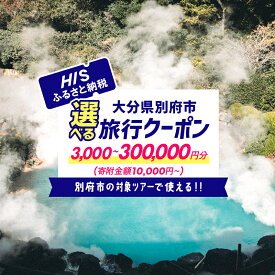 【ふるさと納税】≪選べる返礼品≫ 大分県 別府市 対象ツアーに使えるHISふるさと納税クーポン ツアー 宿泊 旅行 旅 トラベル お出かけ 温泉 家族旅行 観光 ホテル 旅館 温泉宿 チケット クーポン 旅券 HIS 九州 宿泊予約 大分県 別府市 送料無料 体験型 節約
