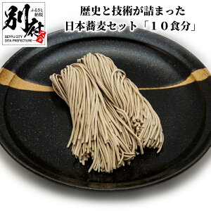 【ふるさと納税】日本 蕎麦 セット 10食分 歴史 技術 詰まった 麺 香りが良い 玄蕎麦 使用 そばつゆ 蕎麦出汁 食品 大正 5年 創業 麺喰家 つちや製麺 冷蔵配送 大分県 別府市 お取り寄せ お取