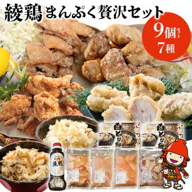 【ふるさと納税】中津からあげ 綾鶏 まんぷく贅沢セット 唐揚げ・とり天・とり飯の素 家庭調理 中津からあげ 唐揚げ からあげ から揚げ 弁当 おかず お惣菜 おつまみ 大分県 中津市／熨斗対応可 お歳暮 お中元 など