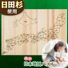【ふるさと納税】日田杉日本地図パズル（漢字） 日田市 / 株式会社トライ・ウッド パズル 小学生 入学[ARCN003]
