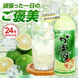 【ふるさと納税】【はちみつ入り】かぼすドリンク500ml×24本入り　日田市 / 全国農業協同組合連合会大分県本部　ジュース カボス ハチミツ[ARFD004]