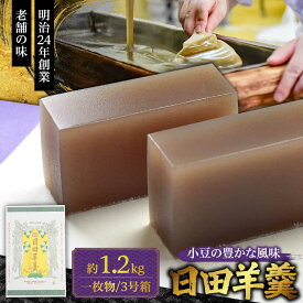 【ふるさと納税】赤司ようかん 一枚物・3号箱×1枚　日田市 / 有限会社赤司日田羊羹本舗 羊羹 和菓子 お菓子[ARFQ003]