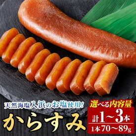 【ふるさと納税】＜内容量が選べる！＞ 国産 からすみ (1本～3本) カラスミ ボラ 珍味 魚卵 冷凍 おつまみ 大分県 佐伯市【HX001・HX002】【山田水産(株)】