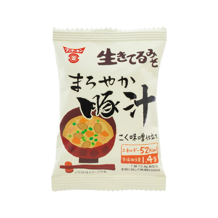 楽天市場 ふるさと納税 フンドーキン フリーズドライ まろやか豚汁 80個 豚汁 みそ汁 味噌汁 お湯を注ぐだけ 簡単 カンタン かんたん スープ 和食 即席 インスタント 食品 生きてるみそ使用 フンドーキンの味噌100 使用 国産 九州 大分県 臼杵市 送料無料 大分県臼杵市