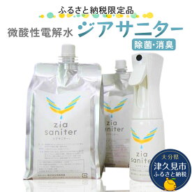 【ふるさと納税】〈ふるさと納税限定品〉専用ボトルで除菌・消臭に 微酸性電解水 ジアサニター 除菌消臭スプレー ウイルス対策グッズ 大分県産 九州産 津久見市 国産 送料無料
