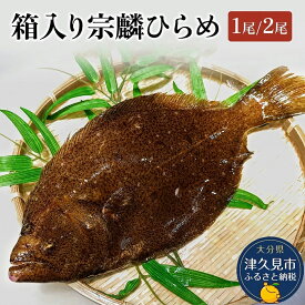 【ふるさと納税】箱入り宗麟ひらめ 1尾 / 2尾 ※離島配送不可※ | ヒラメ 平目 鮃 刺身 新鮮 大分県産 九州産 津久見市 国産 産地直送