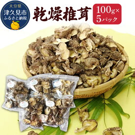 【ふるさと納税】乾燥椎茸 訳あり 椎茸100g×5パック 乾しいたけ 干し椎茸 干ししいたけ 乾燥しいたけ 干しシイタケ 原木 大分県産 九州産 津久見市 国産 送料無料