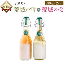 【ふるさと納税】荒城の雪・荒城の桜 380ml 2本セット 濁酒 合鴨米 愛鴨米 祖母山 にごり酒 濁り酒 発酵 腸内環境 送料無料