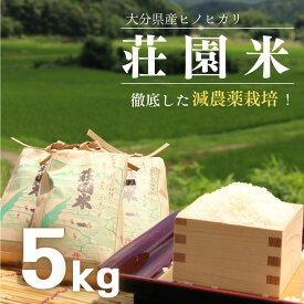 【ふるさと納税】荘園米 5kg 米 お米 精米 ひのひかり ヒノヒカリ