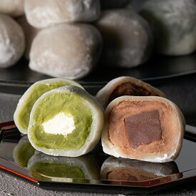 【ふるさと納税】生チョコ大福、抹茶生クリーム大福詰合せ（各3個 / 計6個入） | 大福 だいふく チョコレート 抹茶あん まっちゃ だいふく お取り寄せ 和スイーツ 大福 生チョコ 大福 抹茶 生クリーム 大福 詰め合わせ 生チョコ スイーツ お菓子 和菓子 個包装 豊後高田市