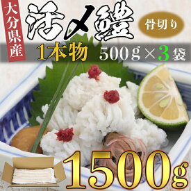【ふるさと納税】 大分県産活じめ鱧（はも）1本物 骨切り切身 たっぷり 1500g 湯引き 天ぷら しゃぶしゃぶ 鍋 魚 海鮮 ＜108-007_5＞