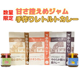 【ふるさと納税】【数量限定】甘さ控えめジャムと人気のレトルトカレー食べ比べ3種の詰め合わせ＜092-004_5＞