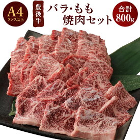 【ふるさと納税】豊後牛バラ・もも 焼肉 セット(計800g・牛バラ400g・牛もも400g)牛肉 お肉 豊後牛 焼き肉 バーベキュー 冷凍 国産 大分県産【106401500】【まるひで】