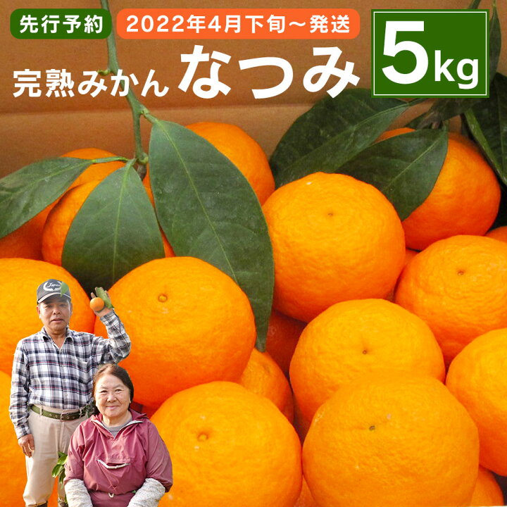 楽天市場 ふるさと納税 先行予約 ハウス樹成完熟みかん なつみ 5kg 糖度 14 16度 22年4月下旬発送予定 樹上完熟 みかん ミカン 果物 くだもの フルーツ 春 大分県産 宇佐市産 手選別 手作業 栽培期間中 化学肥料不使用 冷蔵 送料無料 大分県宇佐市